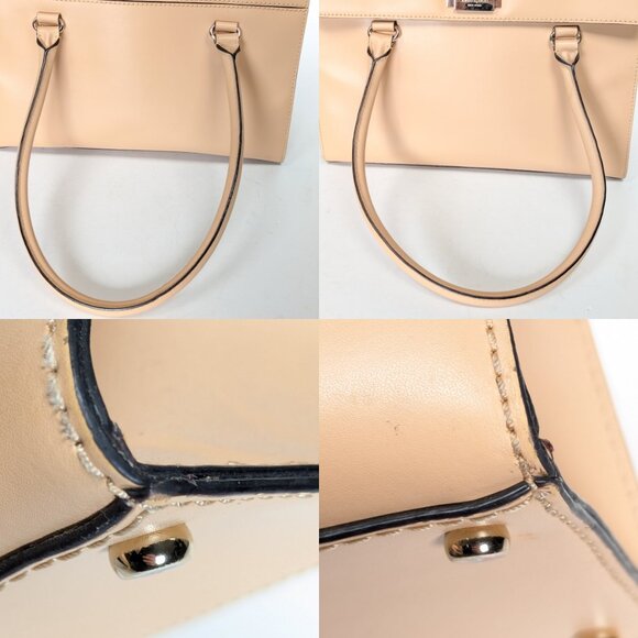 KATE SPADE Leather Gold Clasp Harwood Place Sinclair Nude Hand Bag - Picture 13 of 16